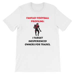 Fantasy Football Profiling: Short-Sleeve Unisex T-Shirt