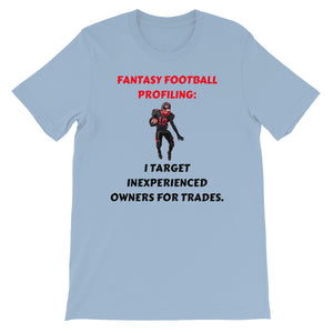 Fantasy Football Profiling: Short-Sleeve Unisex T-Shirt