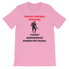 Fantasy Football Profiling: Short-Sleeve Unisex T-Shirt