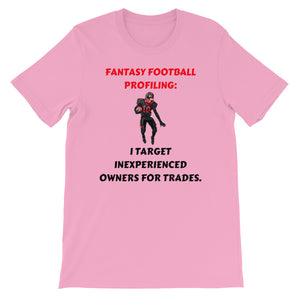 Fantasy Football Profiling: Short-Sleeve Unisex T-Shirt